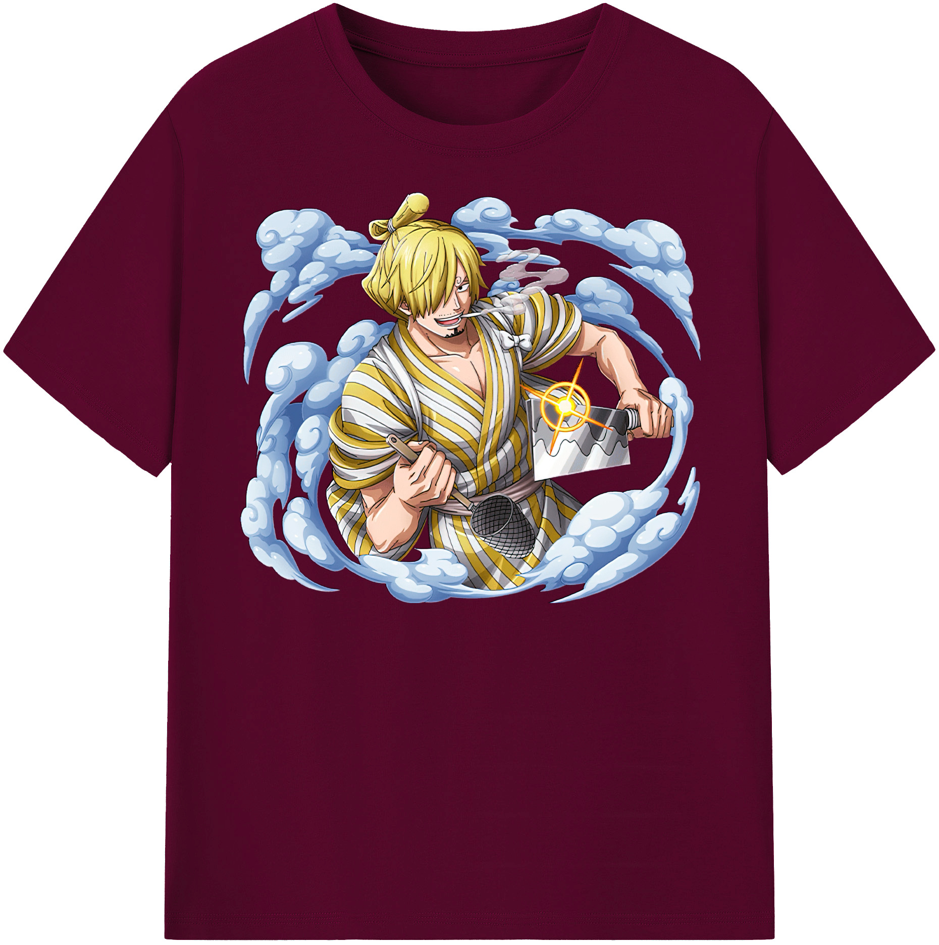 （画像用） ワンピース サンジ ONE PIECE Sanji レディースカジュアルプリントTシャツ（綿100％）